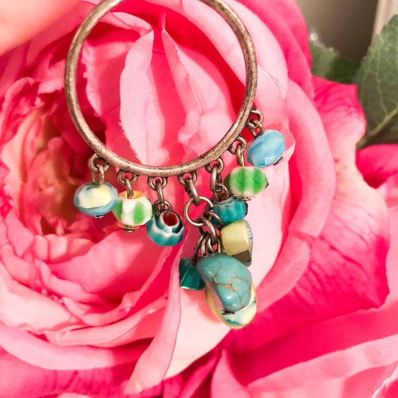 Turquoise Beaded Earrings - Picture 5 of 6